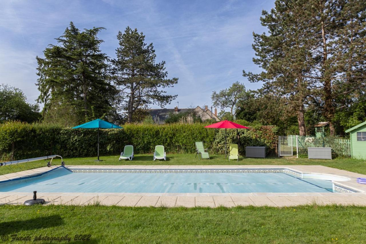 Les Bocages, Gites De Charme En Val De Loire, Piscine Chauffee Monteaux Exterior foto