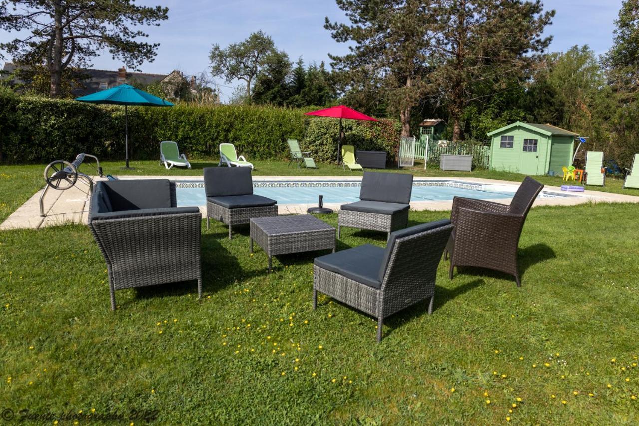 Les Bocages, Gites De Charme En Val De Loire, Piscine Chauffee Monteaux Exterior foto